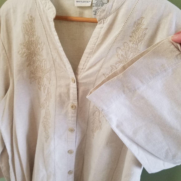 White Stag button up linen tunic - Picture 4 of 5